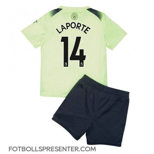 Manchester City Aymeric Laporte #14 Tredje tröja Barn 2022-23 Kortärmad (+ korta byxor)